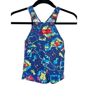 Oshkosh B'Gosh Vintage Vestbak Shortalls '90s Animals Abstract Boys Beach 18 Mos